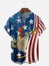 Tall Size Moisture-wicking Kungfu Chicken Chest Pocket Casual Shirt