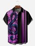 Tall Size Moisture-wicking Music Note Chest Pocket Bowling Shirt