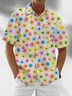 Moisture Wicking Floral Chest Pocket Casual Hawaiian Shirt