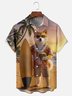 Moisture-wicking Shiba Inu Beach Vacation Fun Chest Pocket Hawaiian Shirt