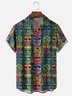 Moisture-wicking Tiki Chest Pocket Hawaiian Shirt