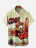 Moisture-wicking Combat Chicken Chest Pocket Hawaiian Shirt