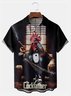 Big Size Moisture-wicking Cockfather Chicken Chest Pocket Casual Shirt