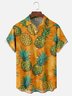 Moisture-wicking Pineapple Fruit Chest Pocket Hawaiian Shirt