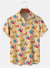 Big Size Moisture-wicking Breathable Rooster Chest Pocket Hawaiian Shirt