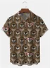 Big Size Moisture-wicking Canada Day Beaver Chest Pocket Casual Shirt