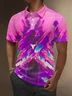 Moisture Wicking Artistic Abstract Gradient Colors Golf Polo