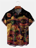Big Size Moisture Wicking Cinco de Mayo Big Hat Star Chest Pocket Hawaiian Shirt