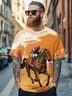 Men's Art Horse Festival Fitted T-shirts