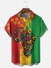 Moisture-wicking Juneteenth Stripes Chest Pocket Casual Shirt