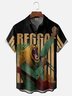 Moisture-wicking International Reggae Day Chest Pocket Casual Shirt
