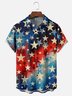 Moisture Wicking American Flag Chest Pocket Hawaiian Shirt