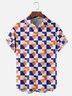 Moisture-wicking Fun Checkered Trump Chest Pocket Casual Shirt