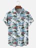 Tall Size Moisture-wicking Beach Retro Car Chest Pocket Hawaiian Shirt