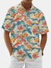 Moisture Wicking Gradient Coconut Tree Chest Pocket Hawaiian Shirt