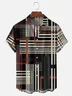 Moisture-wicking Artistic Geometry Chest Pocket Casual Shirt
