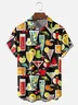 Hardaddy Cocktail Chest Pocket Short Sleeve Hawaiian Shirt