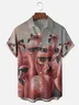 Moisture Wicking Flamingo Chest Pocket Hawaiian Shirt