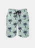 Men's Swim Trunks Hawaiian Tropical Palm Tree Beach Shorts with Pockets