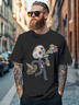 Hardaddy x Walmazan Men's Fun Mexican Art Skull Fitted T-shirts