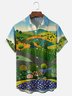 Hardaddy X Neika Moisture-wicking Landscape Forest Chest Pocket Hawaiian Shirt