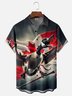 Moisture Wicking Canada Goose Gradient Maple Leaf Chest Pocket Hawaiian Shirt