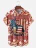 Moisture Wicking Beer BBQ Hot Dog Trump American Bay Chest Pocket Hawaiian Shirt