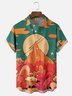 Hardaddy x Stephen Wade Moisture Wicking Landscape Plants Flowers Airplane Chest Pocket Hawaiian Shirt