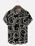 Moisture-wicking Geometric Chest Pocket Casual Shirt
