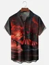 Moisture-wicking Pirate Ship Chest Pocket Casual Shirt