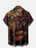 Hardaddy x Synthetic Waveforms Moisture Wicking Art Skull Guitar Rock Chest Pocket Hawaiian Shirt