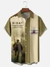 Moisture-wicking Normandy Landing 82nd Airborne Division Chest Pocket Casual Shirt