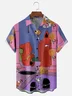 Hardaddy X Motel Gemini Moisture-wicking Ghost Chest Pocket Hawaiian Shirt