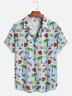 Moisture-wicking Palm Tree Fruits Resort Shirt