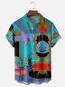 Hardaddy X Motel Gemini Moisture-wicking Shark Fishes Chest Pocket Hawaiian Shirt