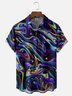 Moisture-wicking Gradient Color Chest Pocket Casual Shirt