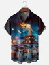 Moisture-wicking Burning Man Festival Chest Pocket Casual Shirt