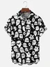 Moisture-wicking Halloween Ghost Chest Pocket Casual Shirt