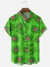 Moisture-wicking Floral Chest Pocket Hawaiian Shirt