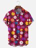Moisture-wicking Floral Chest Pocket Hawaiian Shirt