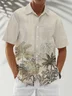 Tall Size Moisture Wicking Coconut Tree Chest Pocket Hawaiian Shirt