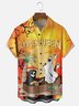 Hardaddy X Kimprut Imut Moisture Wicking Halloween Skull Ghost Chest Pocket Hawaiian Shirt