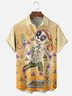 Hardaddy x Woulstain Creado Moisture-wicking Skeleton Puppet Art Chest Pocket Casual Shirt