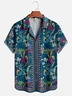 Moisture-wicking Italian Style Mediterranean Tropical Palm Tree Aloha Shirt