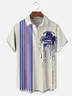 Tall Size Moisture-wicking Technology Space Robot Star Art Wars Chest Pocket Bowling Shirt