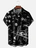 Tall Size Moisture-wicking Spaceship Wars Chest Pocket Hawaiian Shirt