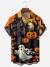 Moisture-wicking Halloween Ghost Chest Pocket Casual Shirt