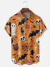 Moisture-wicking Halloween Ghost Skeleton Fun Chest Pocket Casual Shirt