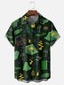 Moisture-wicking Halloween Spooky Pumpkin Spider Chest Pocket Casual Shirt