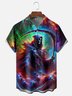 Moisture-wicking Halloween Grim Reaper Art Fun Chest Pocket Casual Shirt